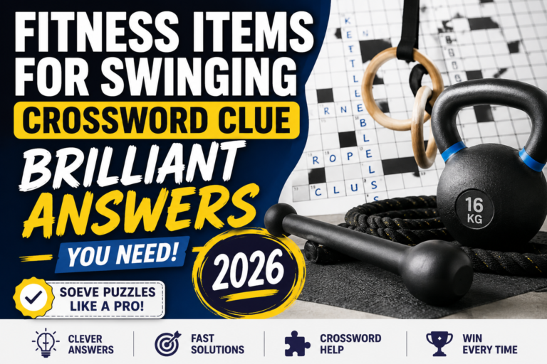 Fitness Items For Swinging Crossword Clue